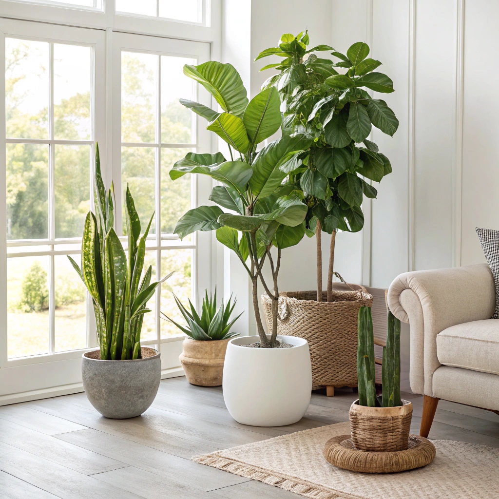 Statement plants creating dramatic interior